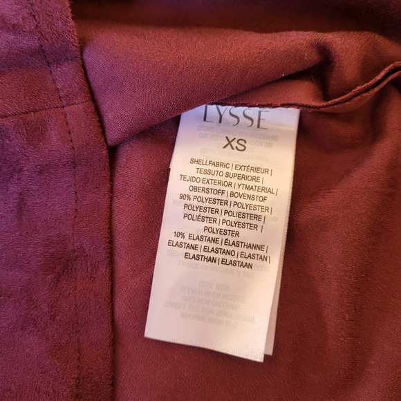 Lysse Burgundy Sleeveless Mock Neck Mini Dress Size XSmall New - Picture 12 of 12